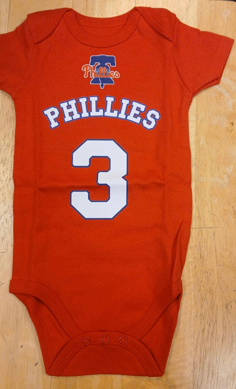 Bryce Harper Philadelphia Phillies baby onesie creeper snap product image 2