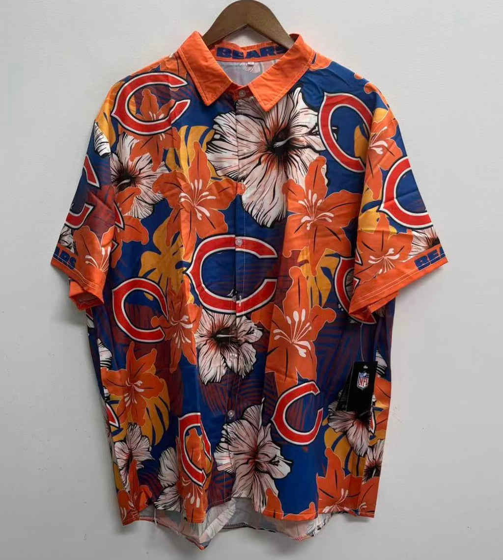 Chicago Bears Official NFL Floral Palm shirt product image 1