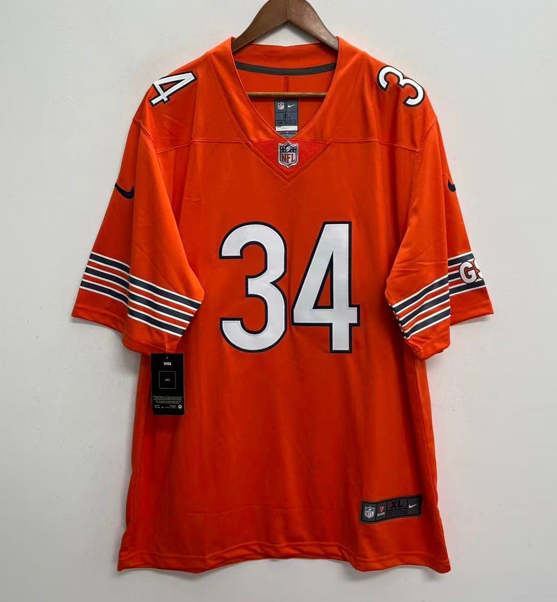 Walter Payton Chicago Bears Official NFL Nike Jersey Orange product image 2