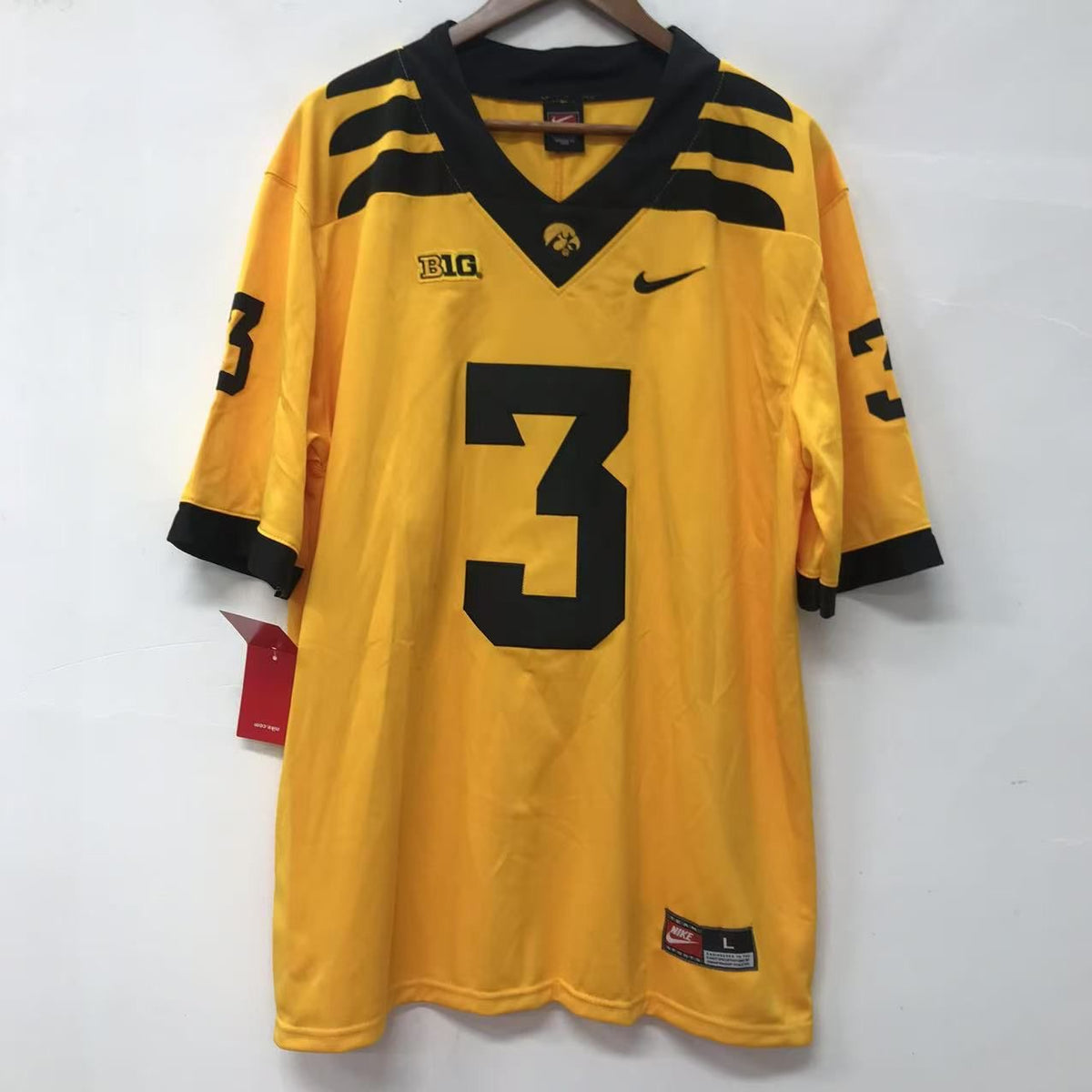 Cooper DeJean Iowa Hawkeyes Official NCAA Jersey yellow Nike product image 2