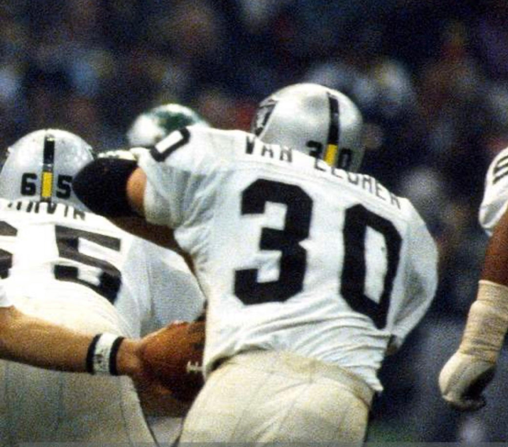 Mark Van Eeghen Oakland Raiders Mitchell & Ness Jersey white product image 4