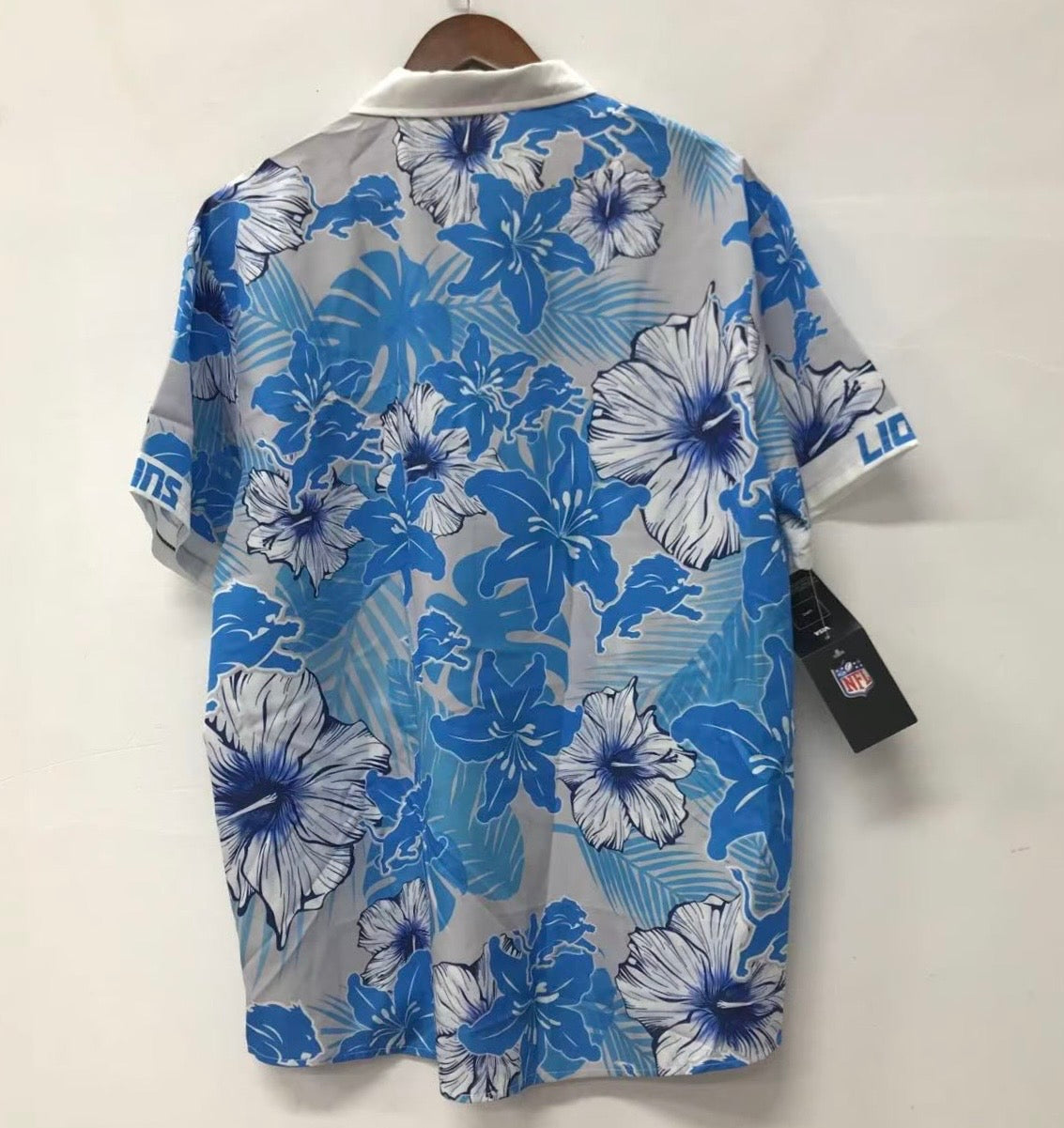 Detroit Lions Official NFL Floral Palm shirt product image 2