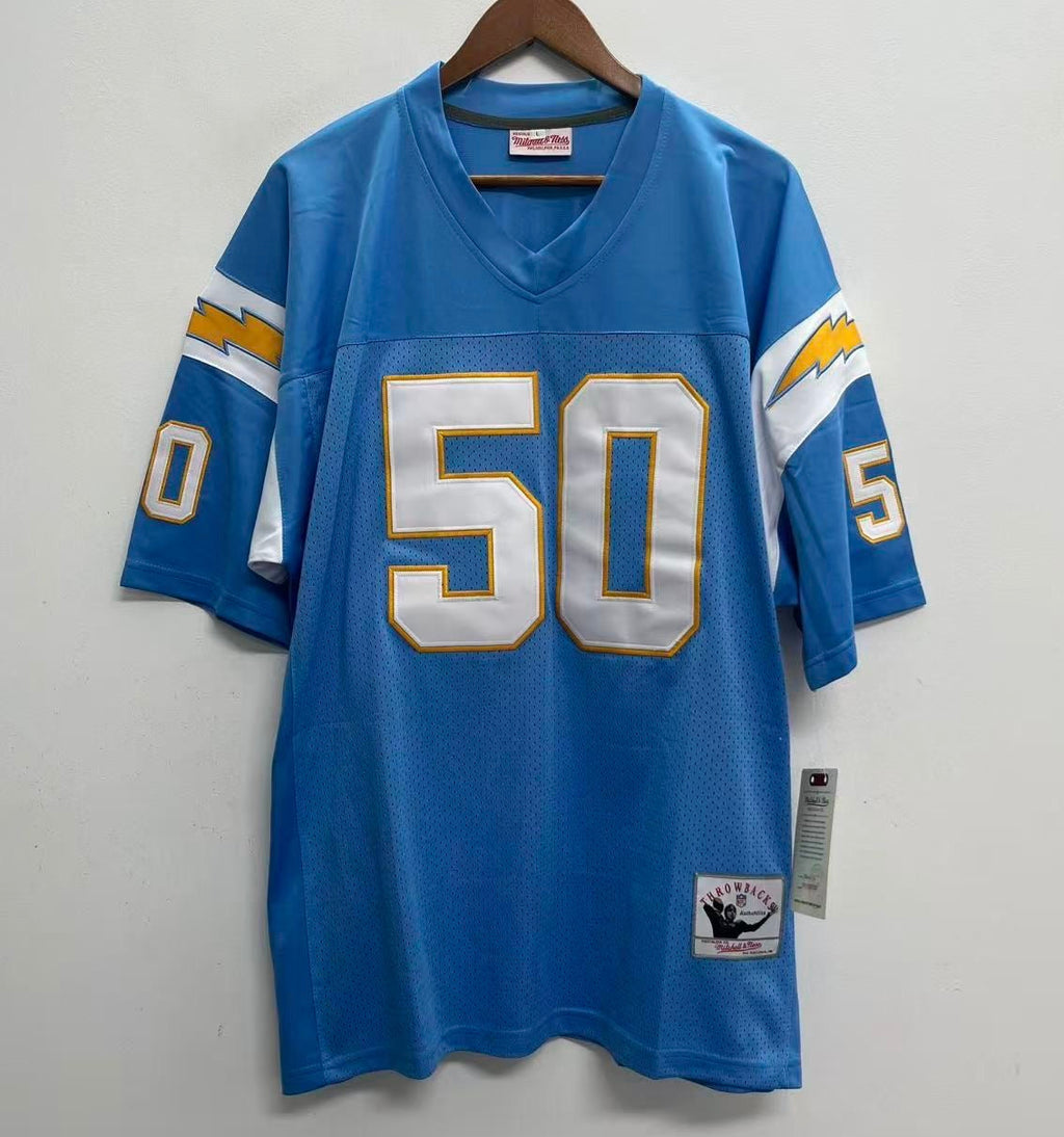 Any name & Number San Diego Chargers 1990’s NFL Mitchell & product image 5