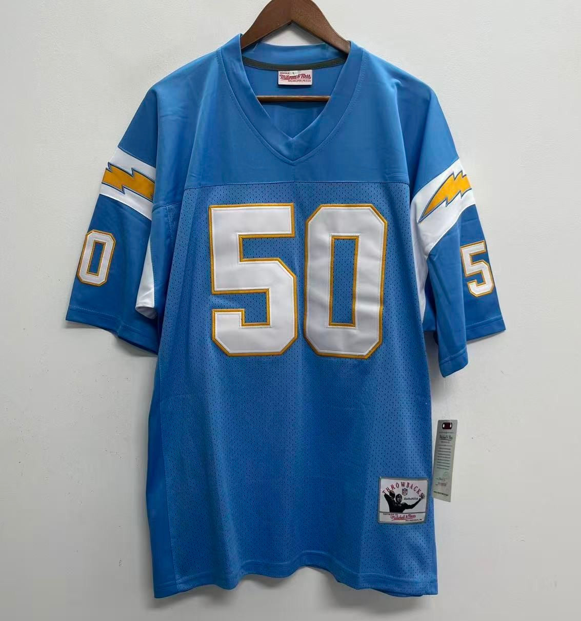 Any name & Number San Diego Chargers 1990’s NFL Mitchell & product image 5
