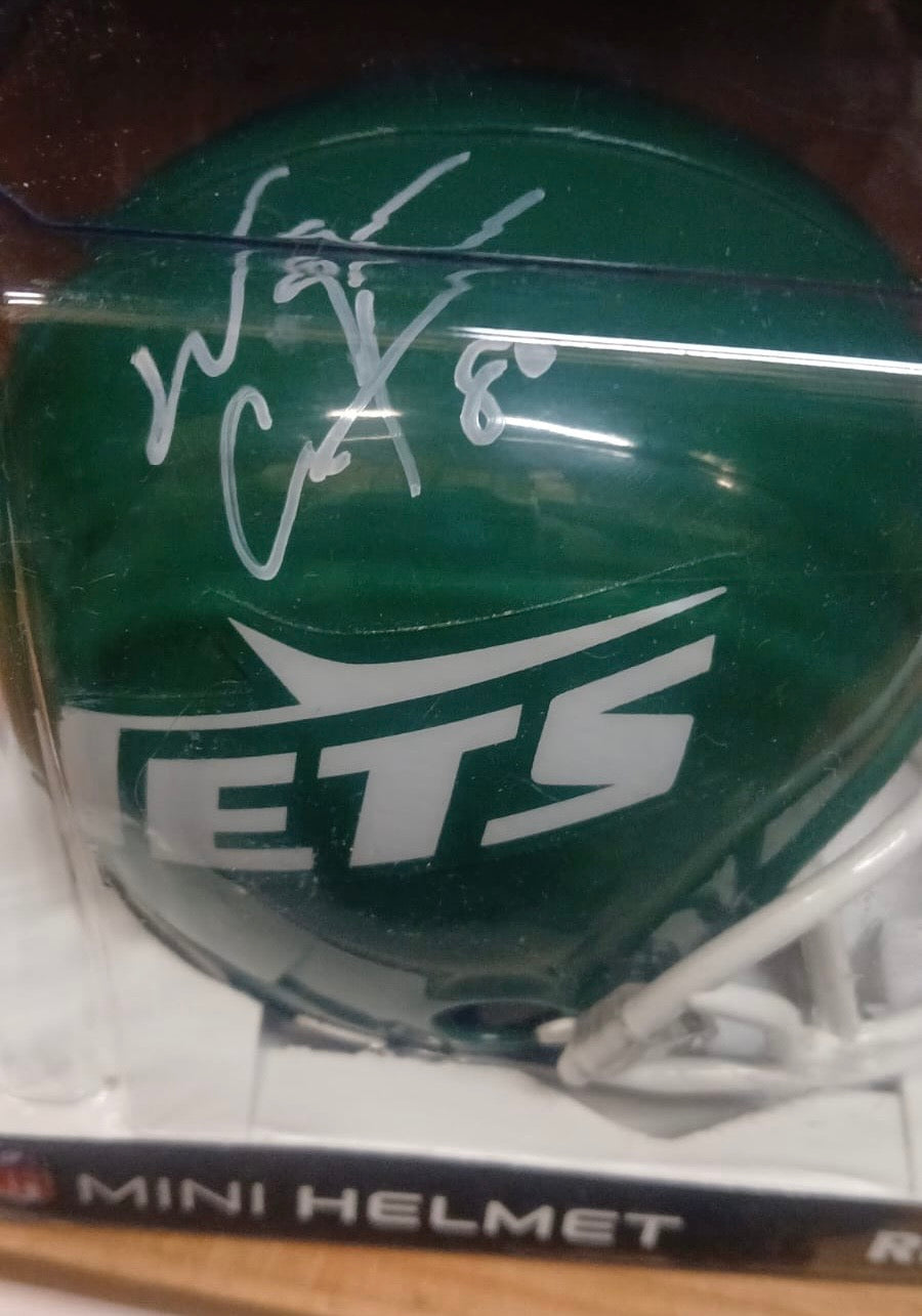 Wayne Chrebet New York Jets Autographed Mini Helmet with product image 1