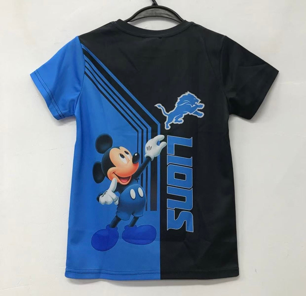 Detroit Lions Disney Mickey Mouse Official NFL T-shirt YTH product image 2