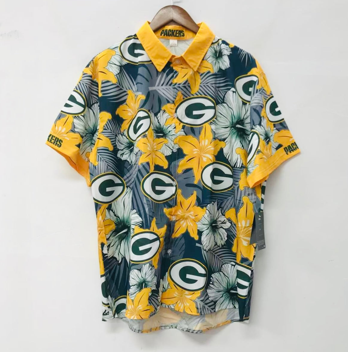 Green Bay Packers Official NFL Floral Palm shirt product image 1