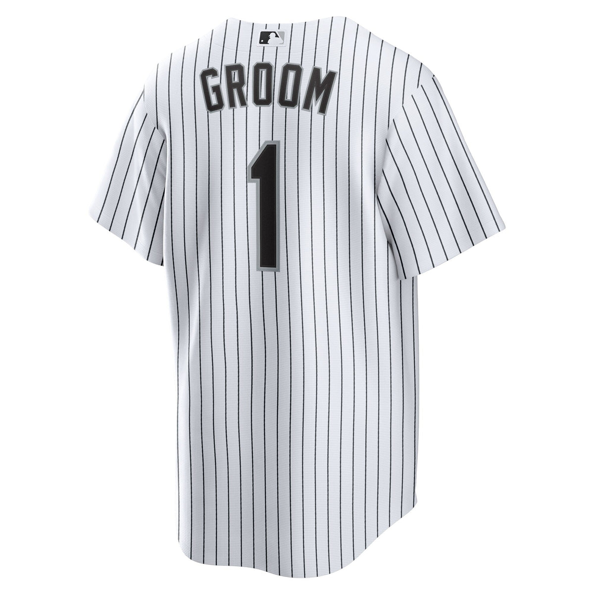 Chicago White Sox White #1 Groom Home Replica Jersey product image 4, provided for visual reference and product detail review
