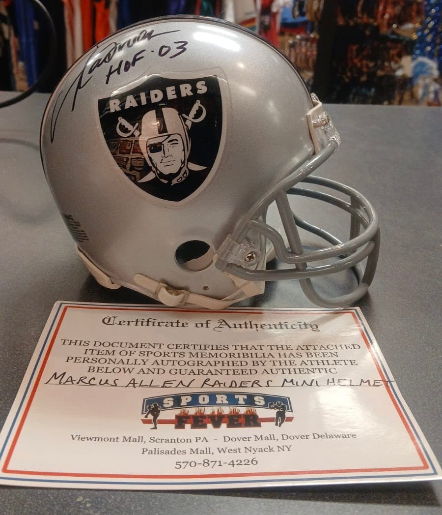 Marcus Allen Autographed Las Vegas Oakland Raiders Mini product image 2