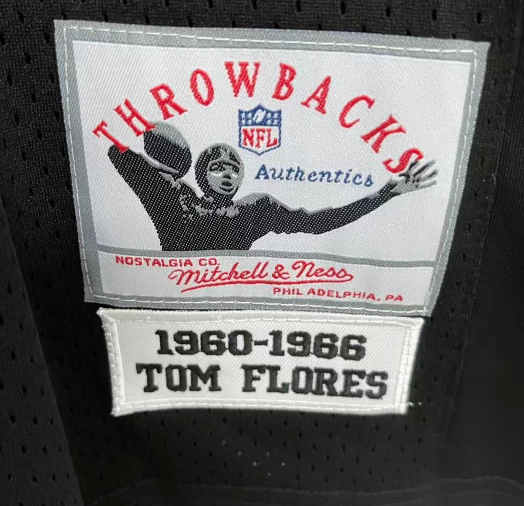 Tom Flores Oakland Raiders Mitchell & Ness Jersey black product image 3