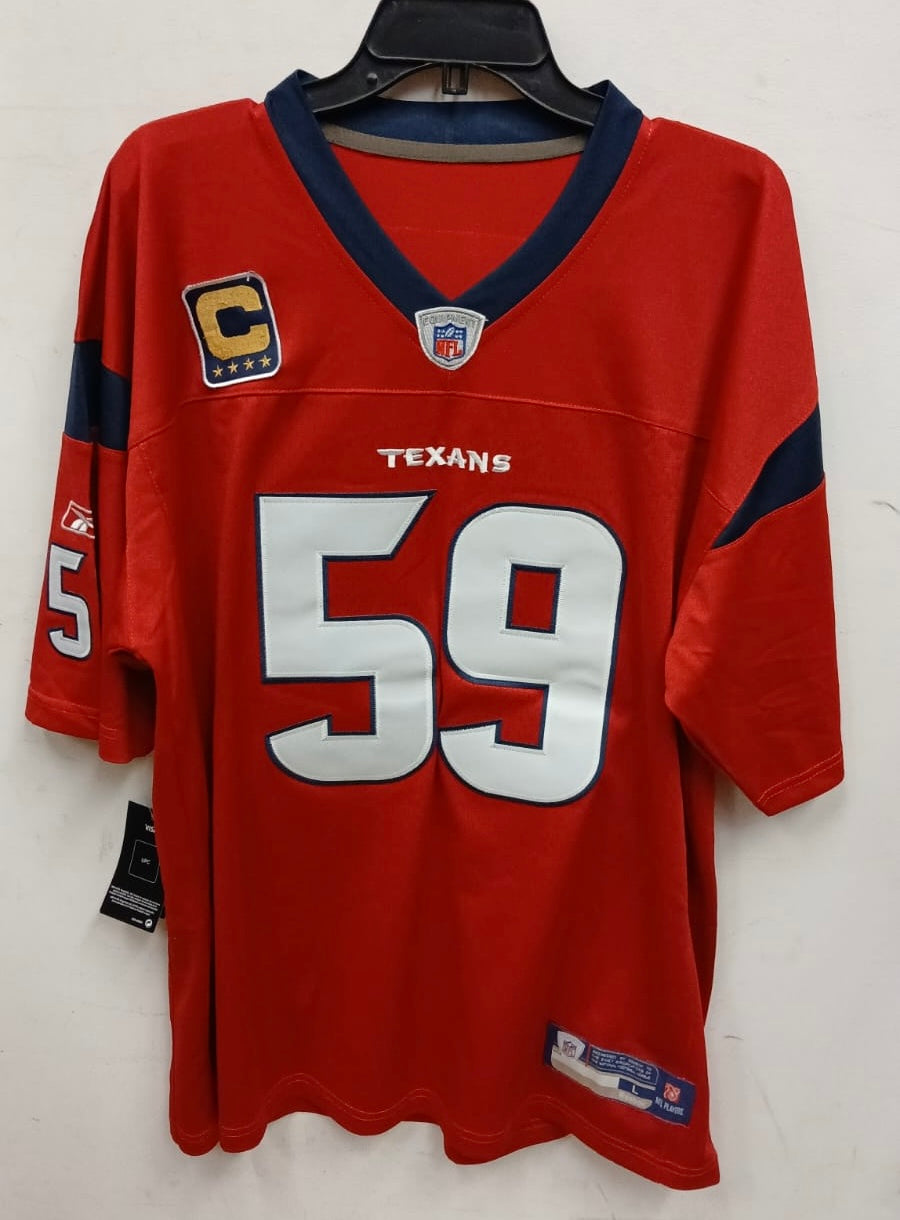 DeMeco Ryans Houston Texans official NFL Reebok Jersey RED product image 2