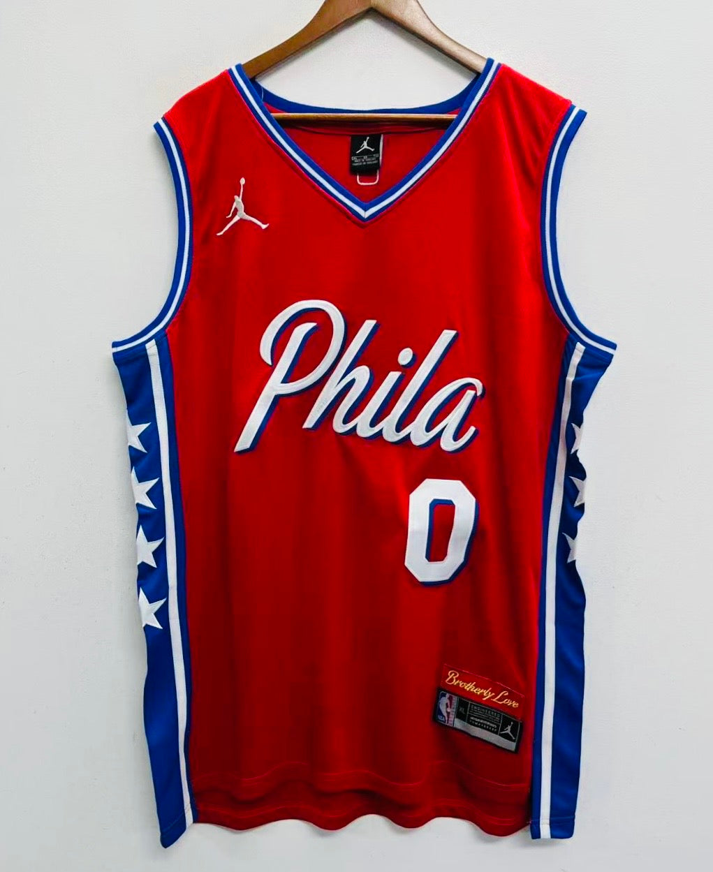 Tyrese Maxey Philadelphia 76ers Official NBA Nike Jersey red product image 2