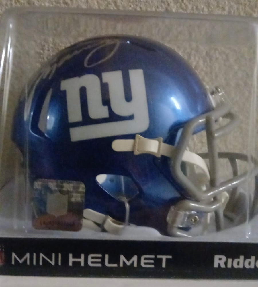 Eli Manning Autographed New York Giants Mini Helmet with COA product image 2