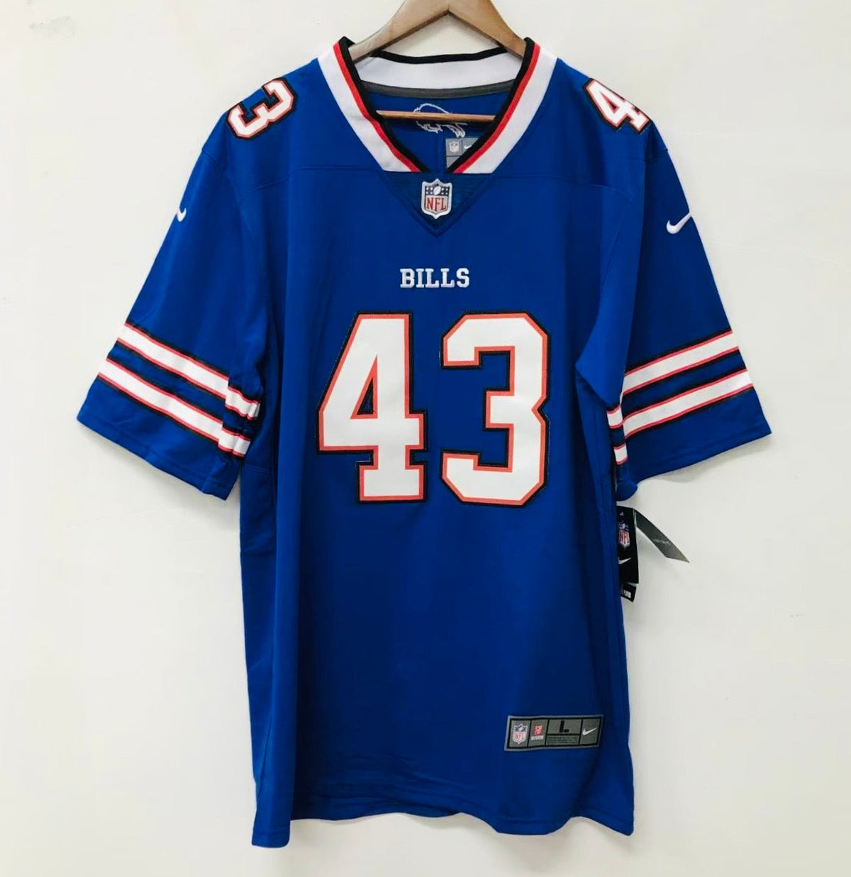 Terrel Bernard Buffalo Bills NFL official Nike Jersey blue product image 2