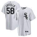 Chicago White Sox Luis Castillo White Home Replica Jersey product image 1, provided for visual reference and product detail