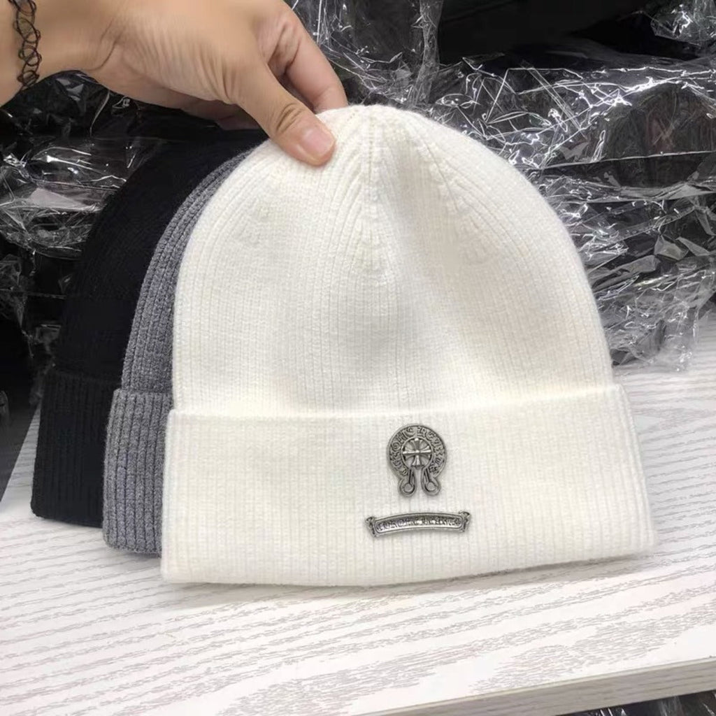 Chrome Heart Beanie Autumn Winter Cold Hat Vintage product image 16, provided for visual reference and product detail review