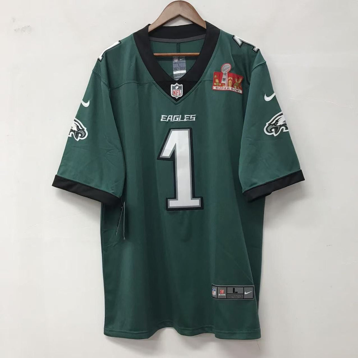 Jalen Hurts Philadelphia Eagles green official NFL NIKE product image 2