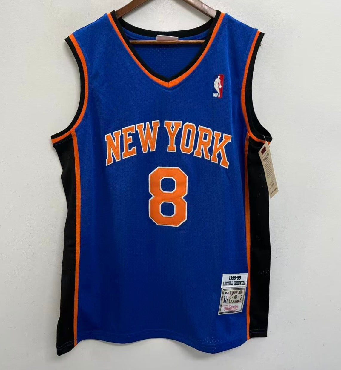 Latrell Sprewell New York Knicks Official NBA Mitchell & product image 2