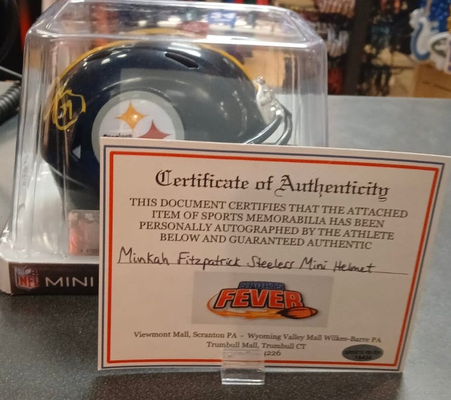 Minkah Fitzpatrick Autographed Pittsburgh Steelers Mini product image 4