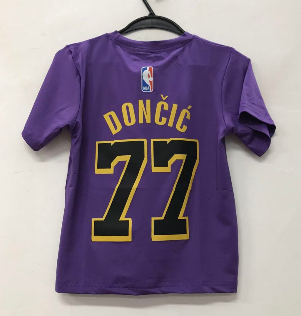Luca Doncic Name & Number Los Angeles Lakers T shirt product image 1