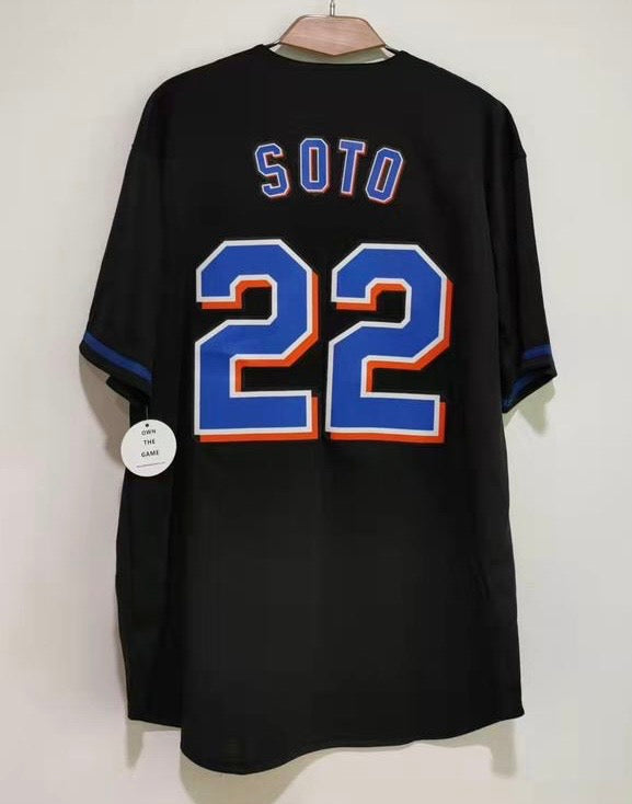 Juan Soto New York Mets Classic Authentics Jersey Black product image 1