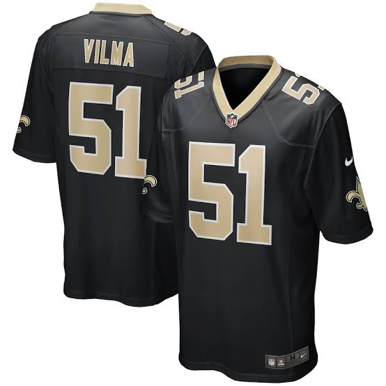 Jonathan Vilma New Orleans Saints NFL Reebok Jersey black product image 1