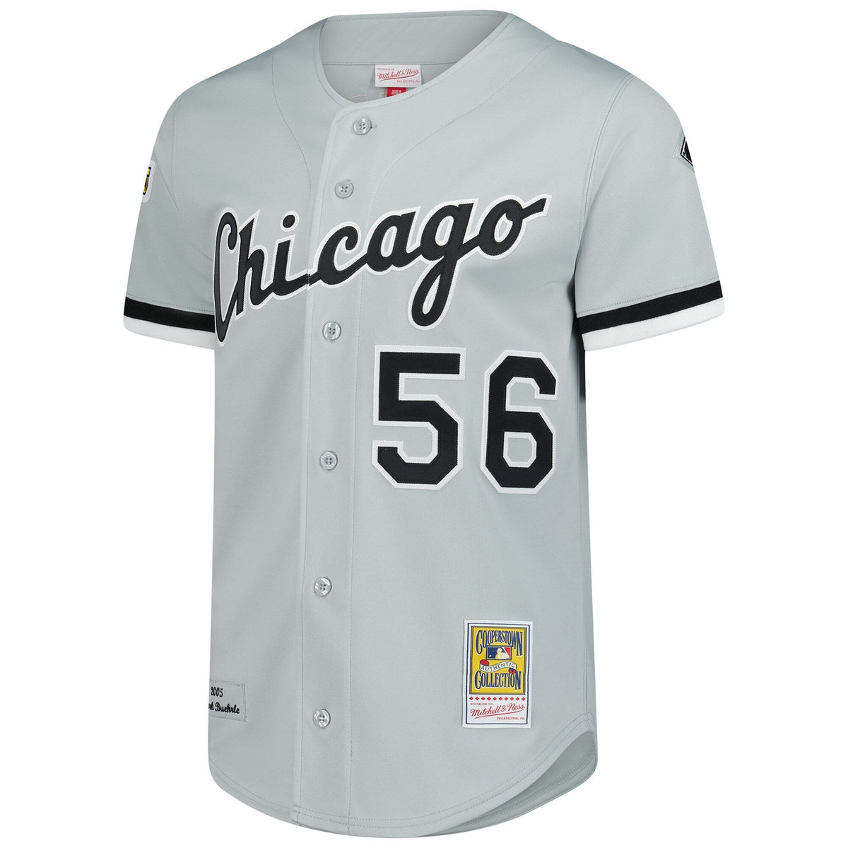 Chicago White Sox Mark Buehrle Gray 2005 Throwback Authentic Jersey product image 3, provided for visual reference and
