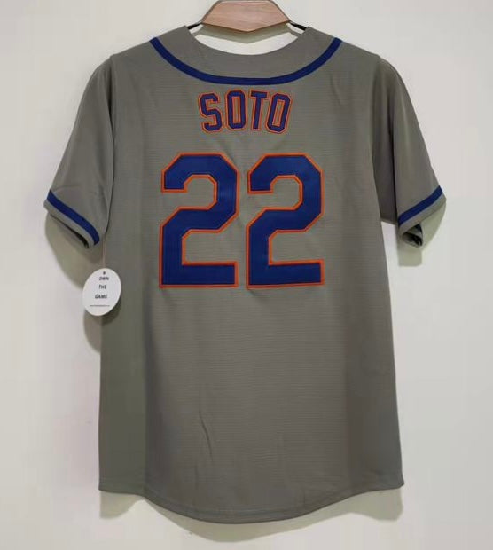 Juan Soto YOUTH New York Mets Jersey Classic Authentics gray product image 1