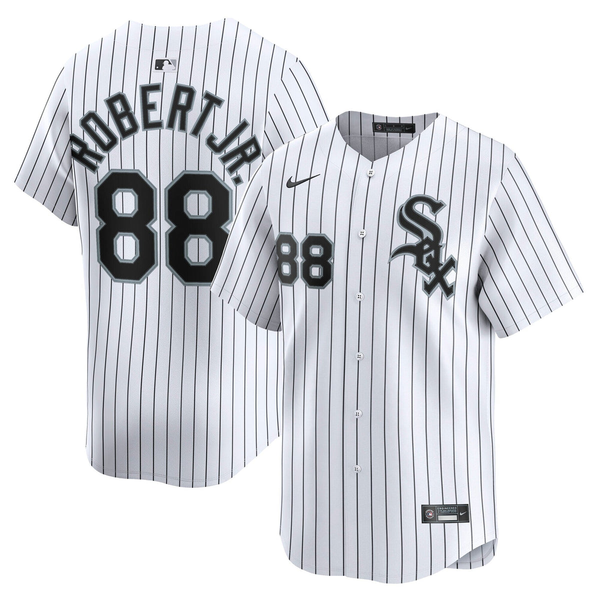 Chicago White Sox Luis Robert Jr. White Home Limited Player Jersey product image 1, provided for visual reference and