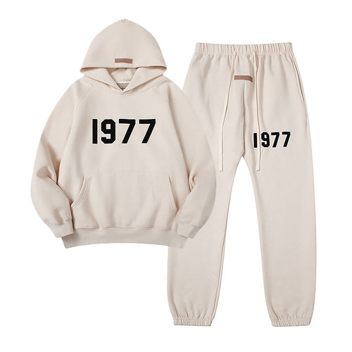 1977 Hoodie / Pants / Set - Beige product image 1, provided for visual reference and product detail review