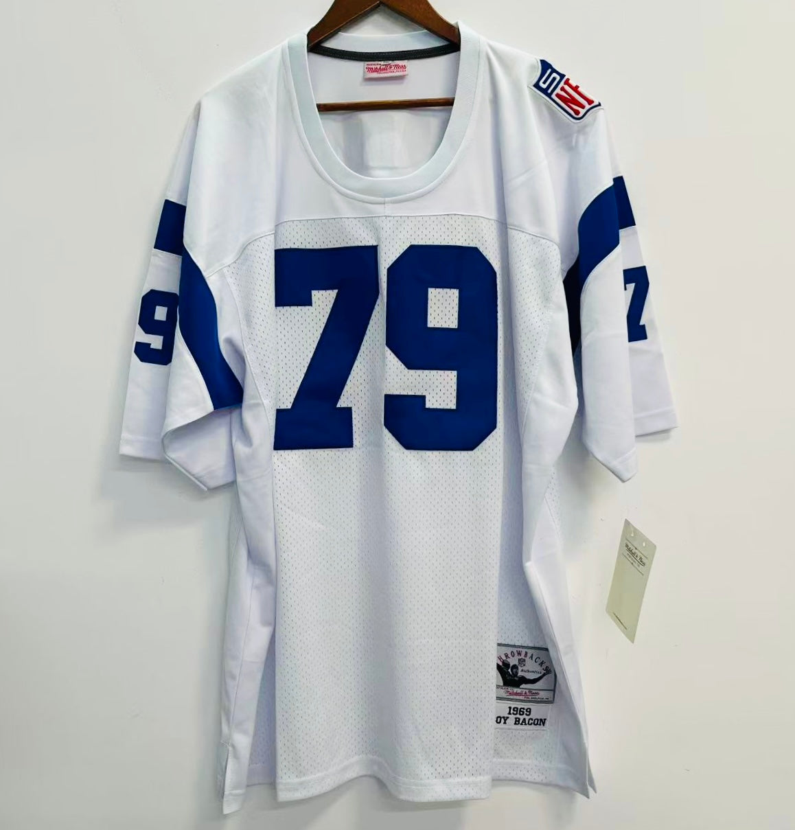 Coy Bacon 1969 Los Angeles Rams NFL Mitchell & Ness Jersey product image 2