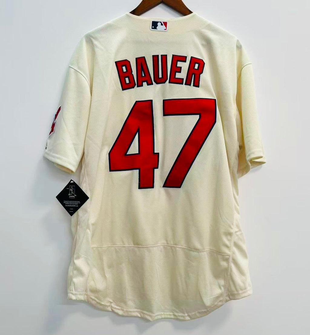 Trevor Bauer Cleveland Indians Official MLB Majestic jersey product image 3