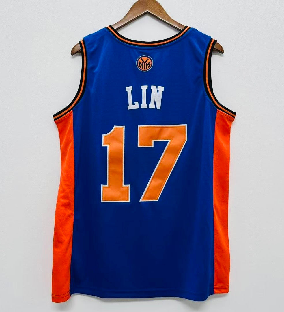 Jeremy Lin New York Knicks Official NBA Jersey Adidas blue product image 2