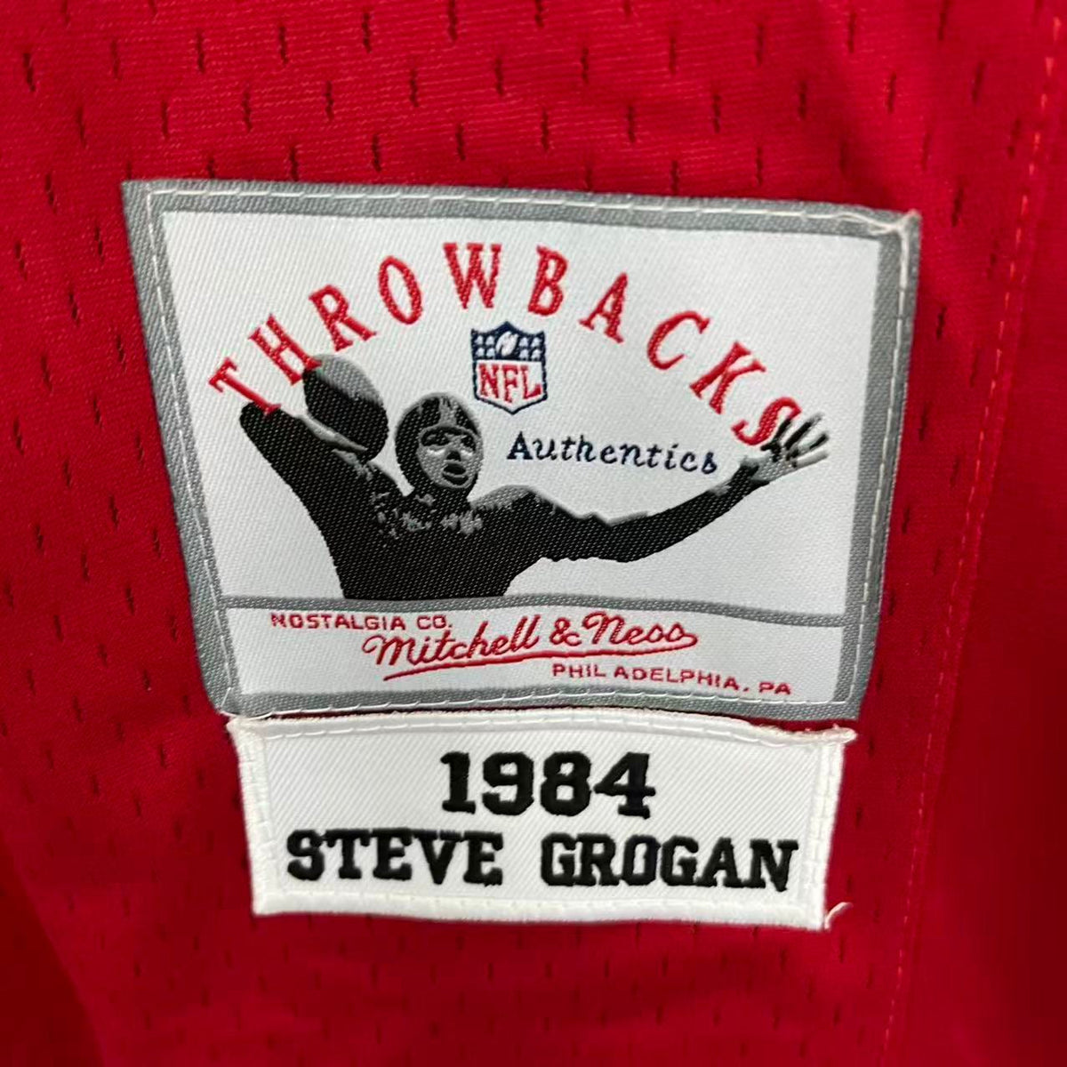 Steve Grogan 1984 New England Patriots Official NFL product image 3