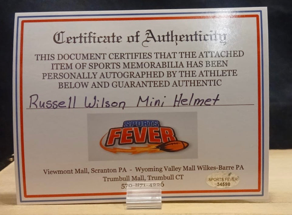 Russell Wilson Autographed Pittsburgh Steelers Mini Helmet product image 3
