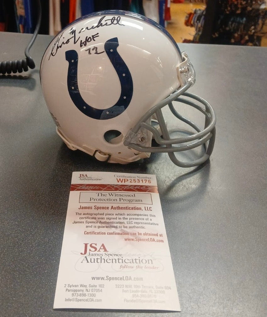 Gino Marchetti Autographed Baltimore Colts Mini Helmet with product image 1