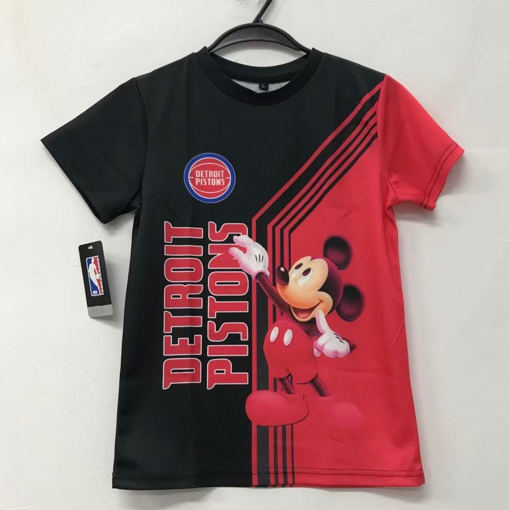 Detroit Pistons Disney Mickey Mouse Official NBA T-shirt YTH product image 1