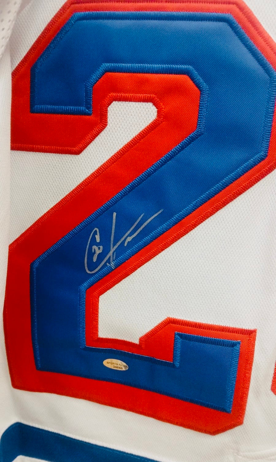 Chris Kreider New York Rangers autographed jersey COA Photo product image 2
