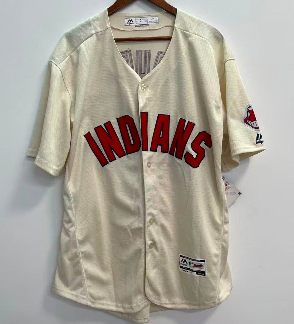 Trevor Bauer Cleveland Indians Official MLB Majestic jersey product image 4