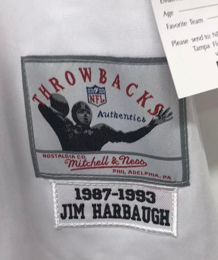 Jim Harbaugh Chicago Bears NFL Mitchell & Ness Jersey white product image 3