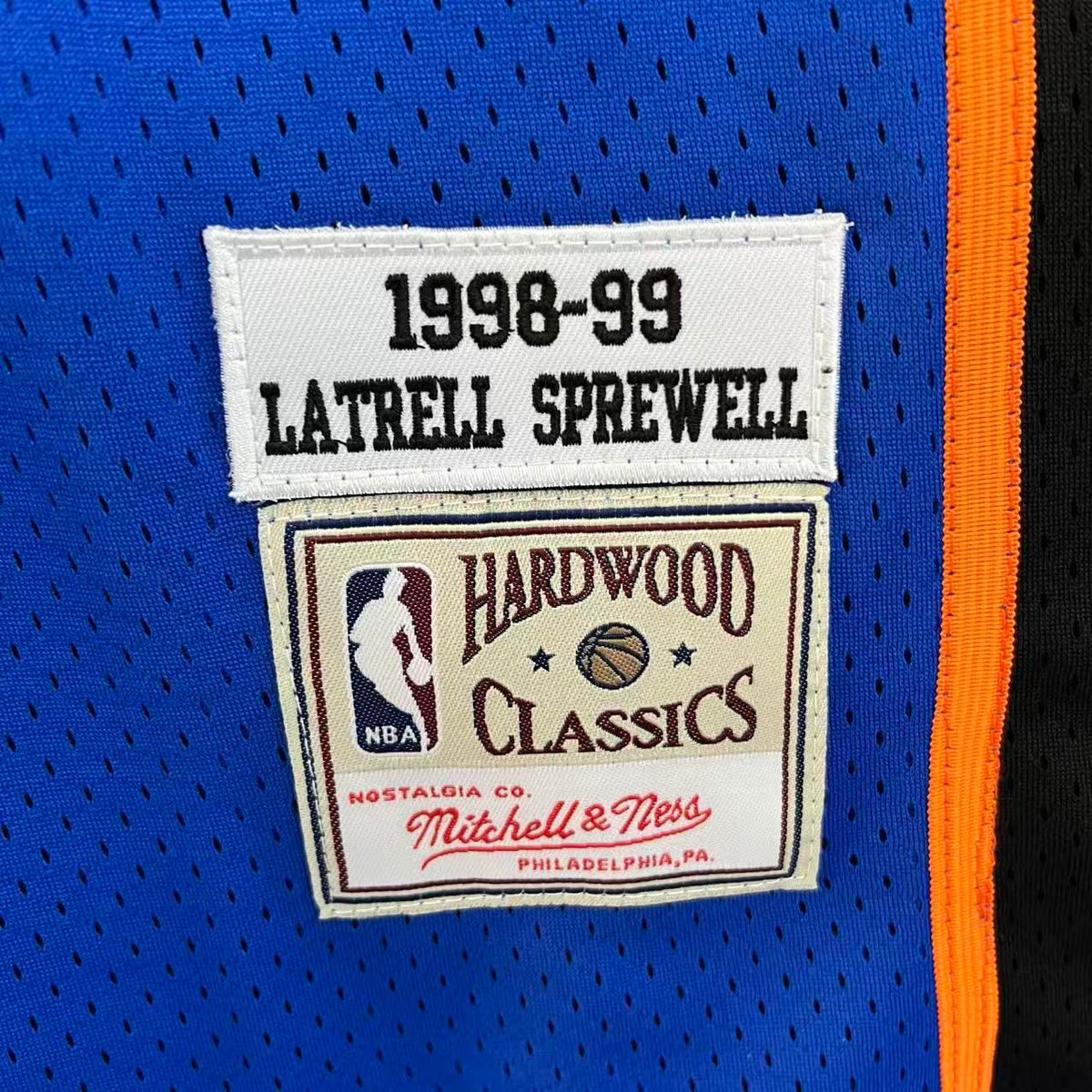 Latrell Sprewell New York Knicks Official NBA Mitchell & product image 3