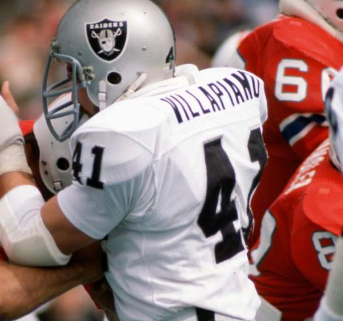Phil Villapiano Oakland Raiders Mitchell & Ness Jersey white product image 4