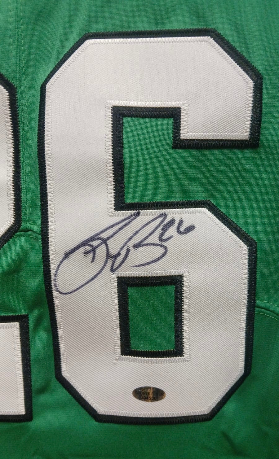 Saquon Barkley autographed Philadelphia Eagles Kelly green product image 2