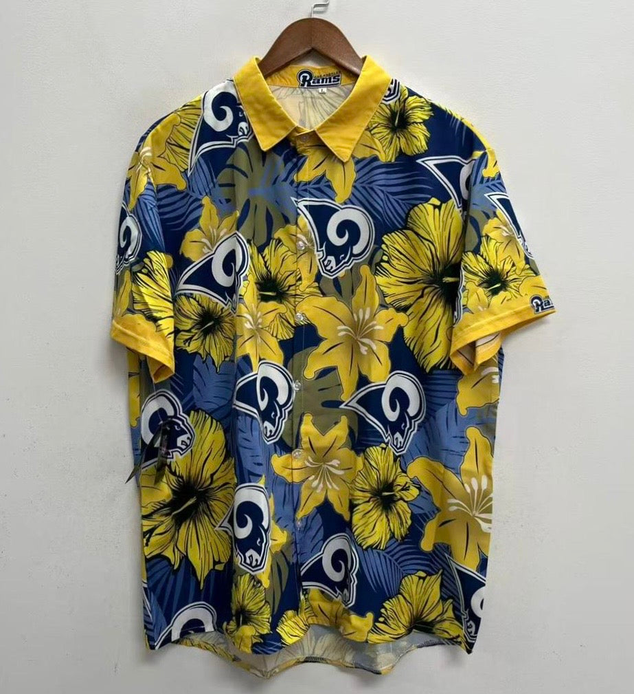 Los Angeles Rams Official NFL Floral Palm shirt product image 2