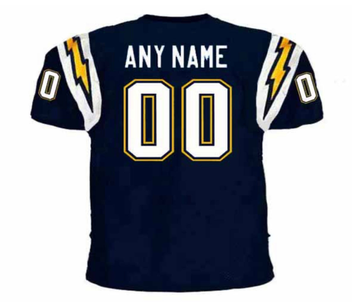 Any name & Number San Diego Chargers 1980’s NFL Mitchell & product image 1