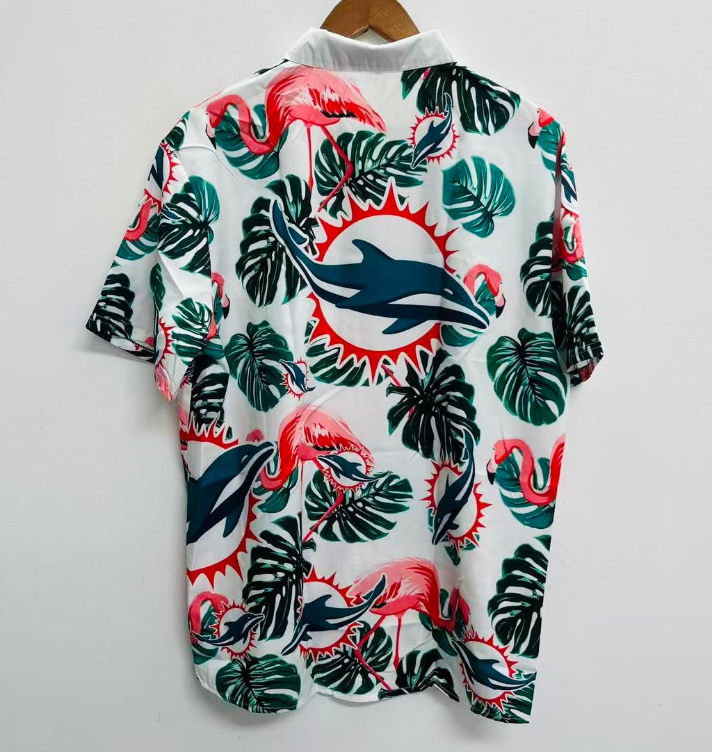 Miami Dolphins Official NFL Floral Palm shirt product image 3