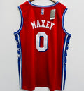 Tyrese Maxey Philadelphia 76ers Official NBA Nike Jersey red product image 1