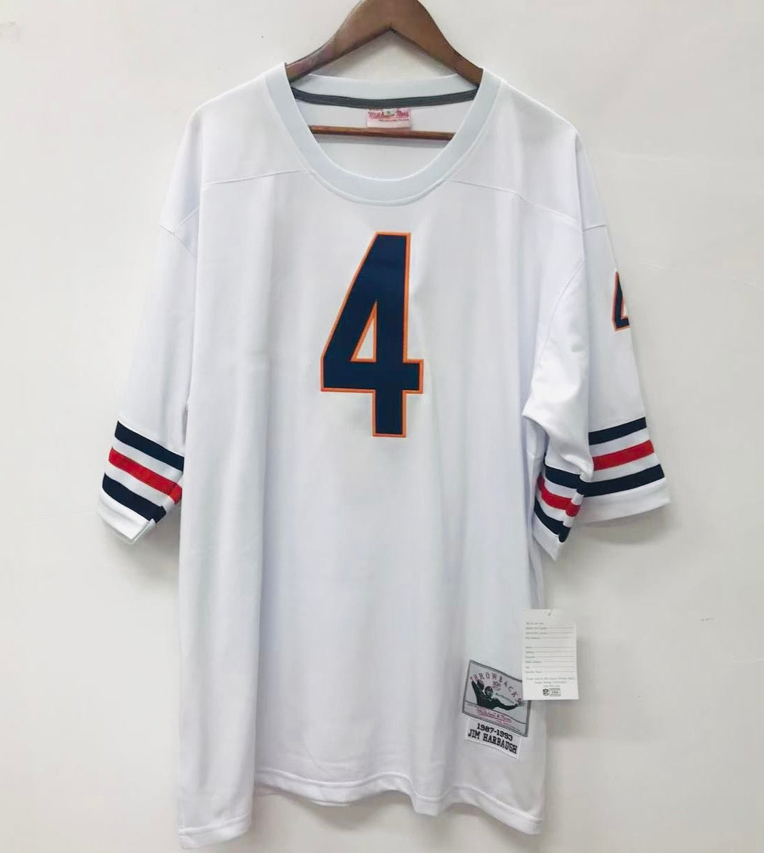 Jim Harbaugh Chicago Bears NFL Mitchell & Ness Jersey white product image 2
