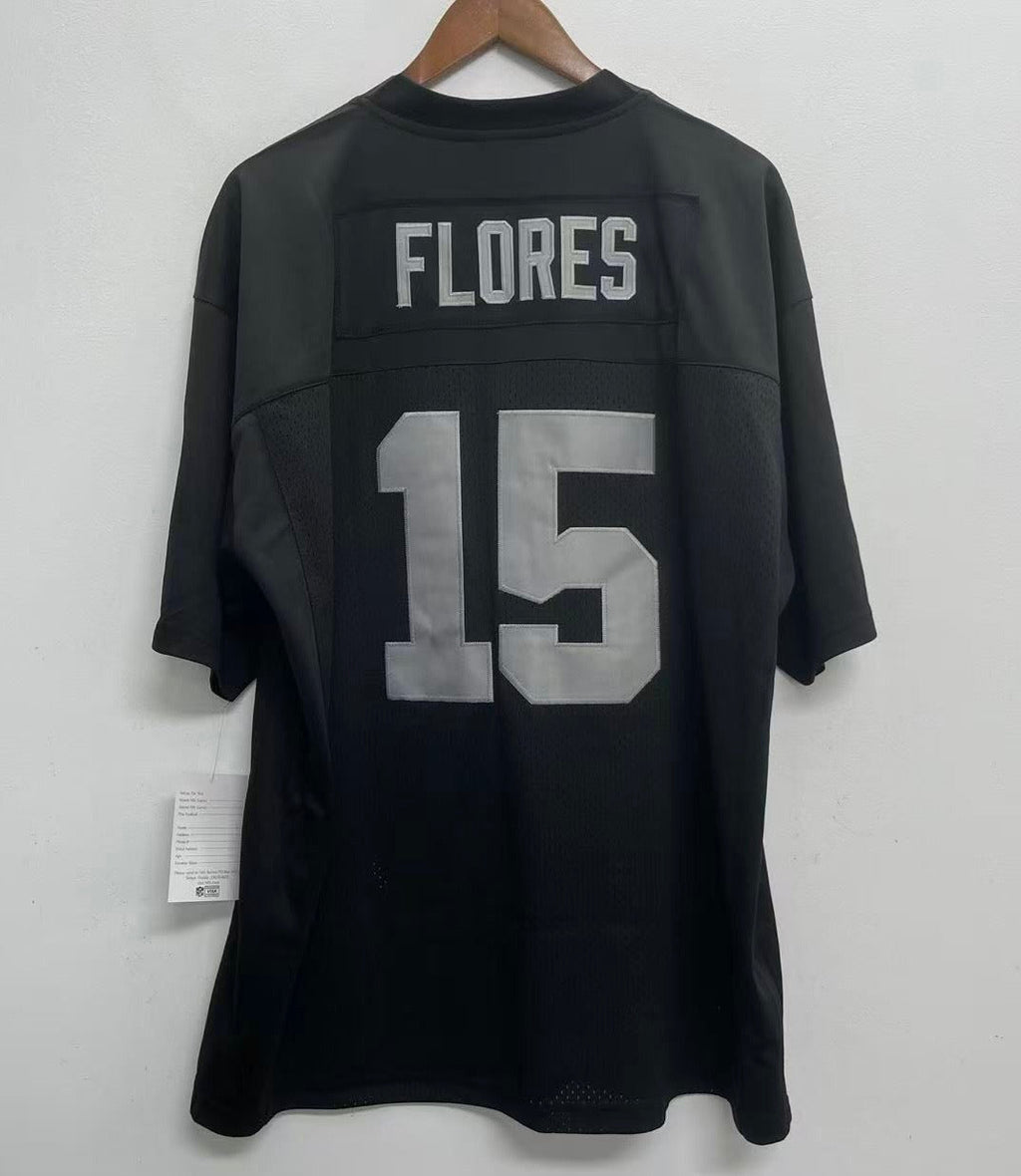 Tom Flores Oakland Raiders Mitchell & Ness Jersey black product image 1