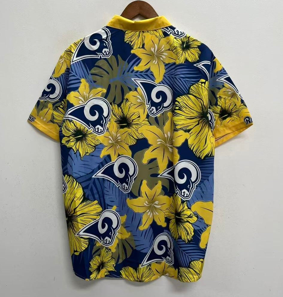 Los Angeles Rams Official NFL Floral Palm shirt product image 3
